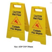 Extraordinaire Caution Wet Floor Sign 2 Sided Bilingual English Spanish A-Frame Safety Warning Sign Folding Durable